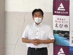 挨拶をする市長