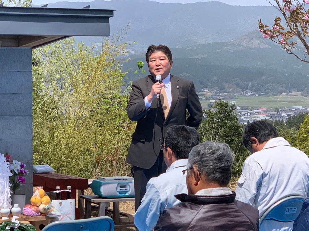 市長あいさつの様子
