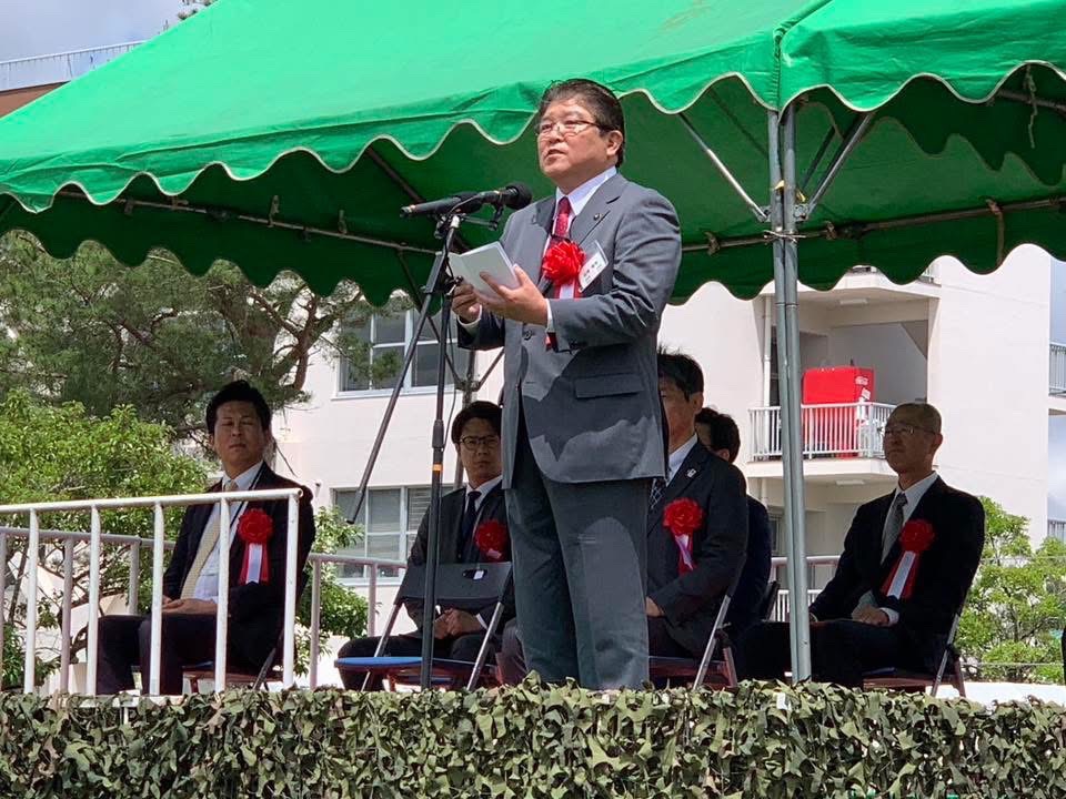 市長あいさつの様子