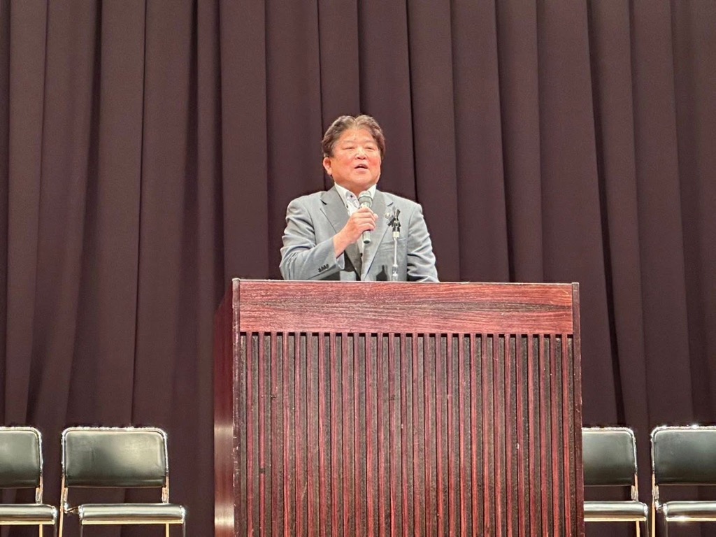 市長あいさつの様子