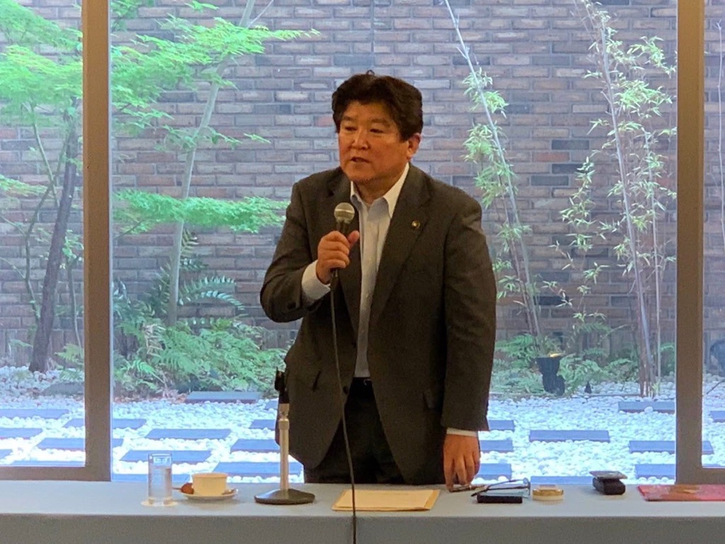 市長あいさつの様子