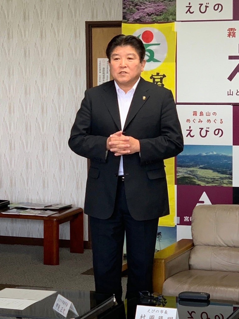 市長あいさつの様子