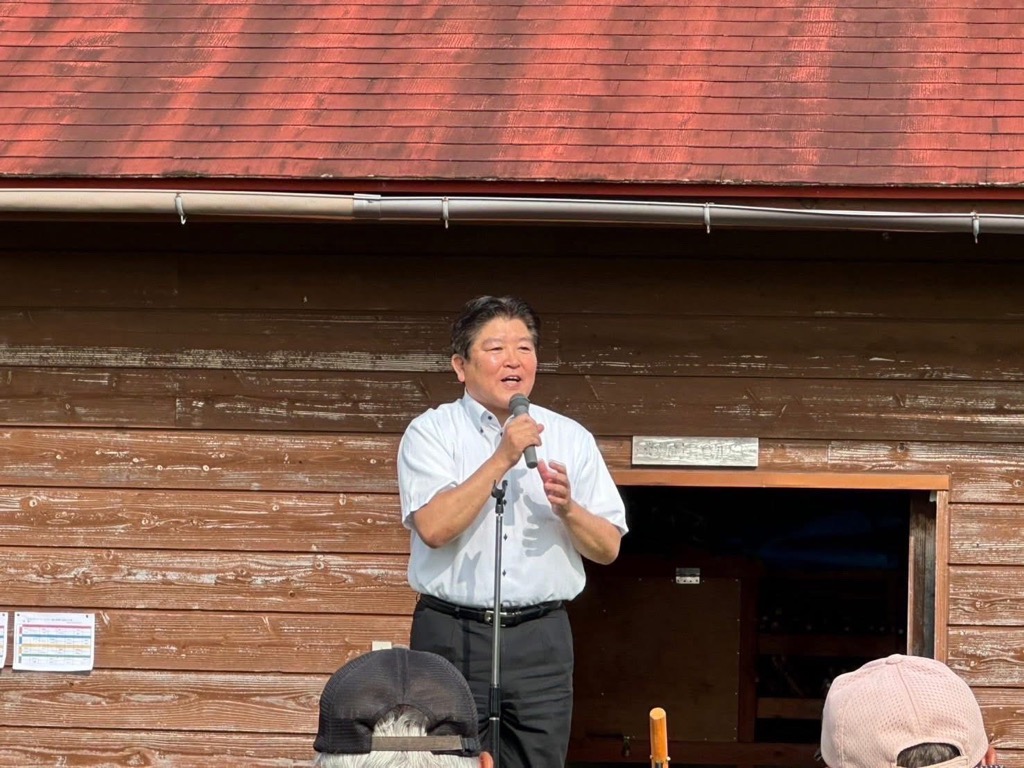 市長あいさつの様子