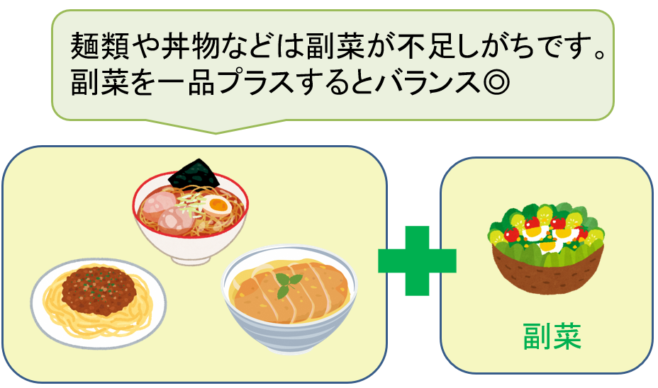 副菜を一品プラス