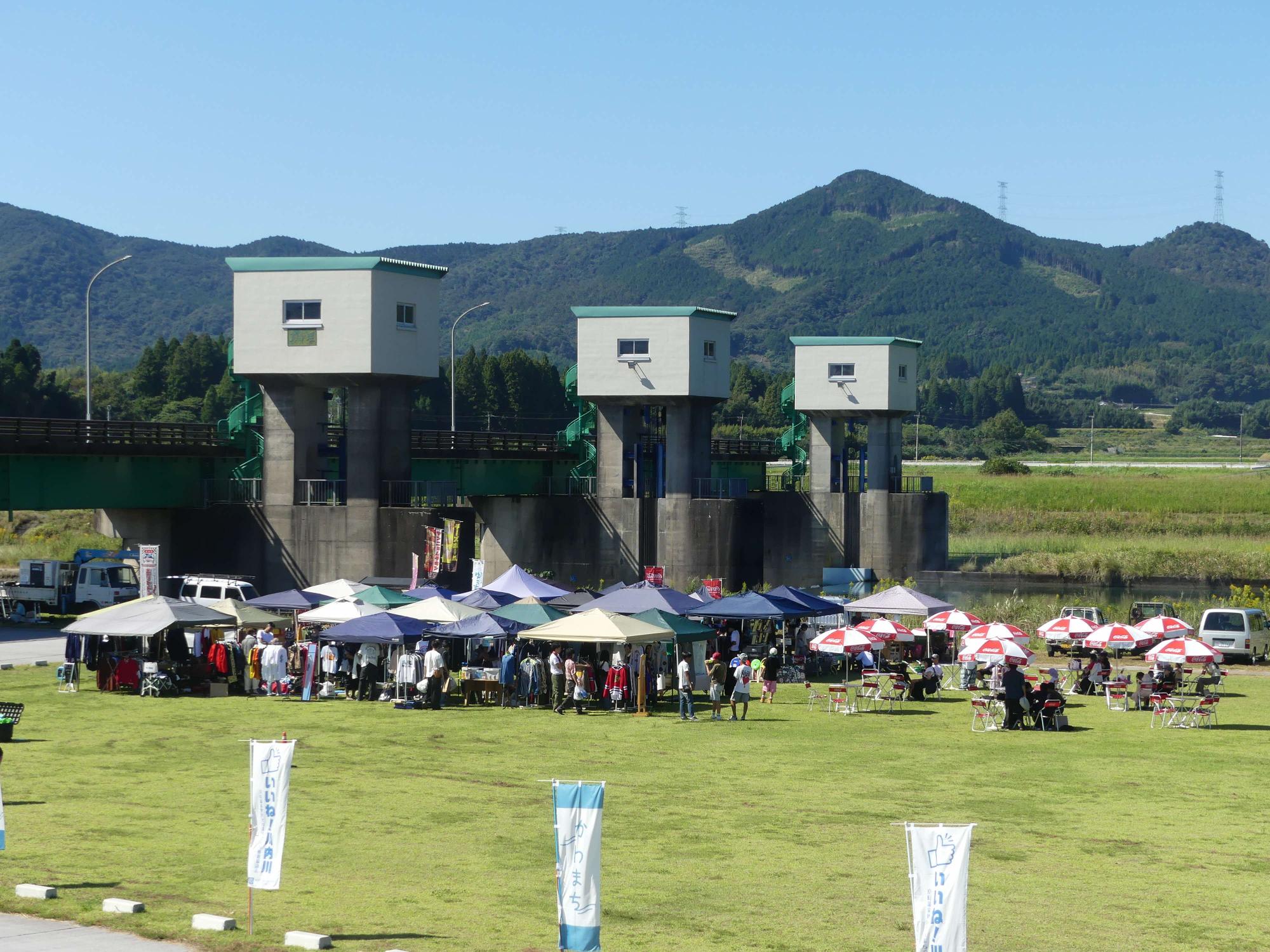 フリーマーケットの様子