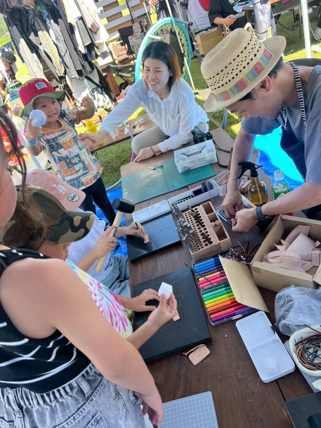 クラフト体験の様子