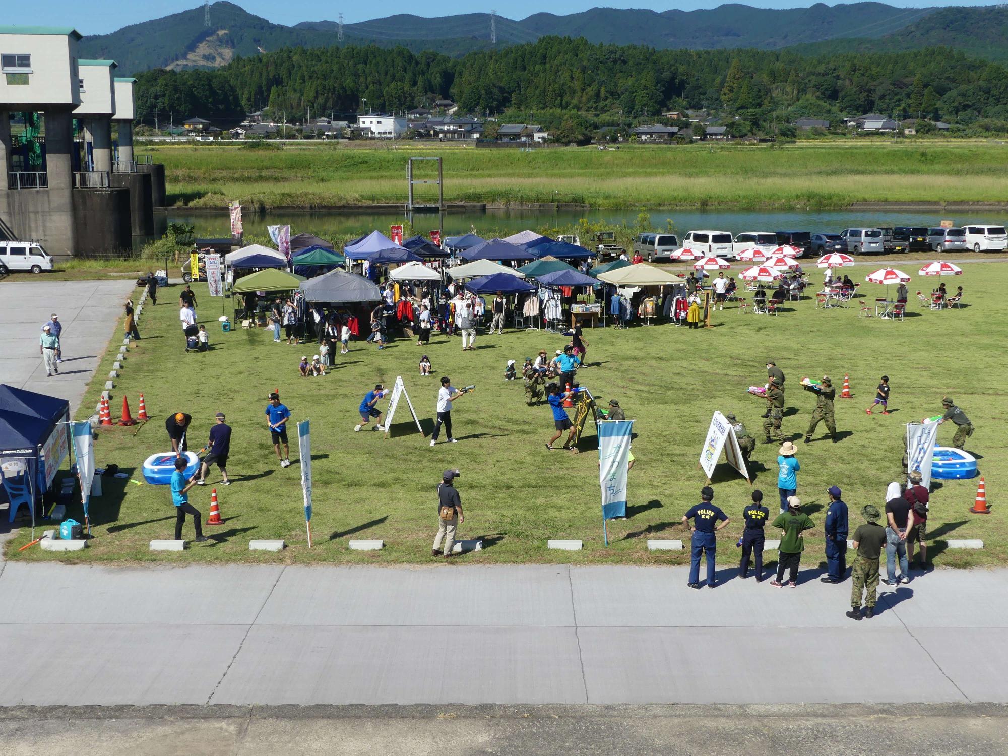 毎年9月に実施されるスプラッシュフェスのデモンストレーション