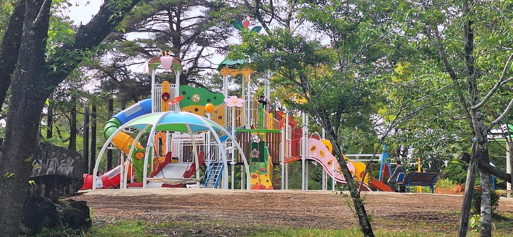 公園入口から