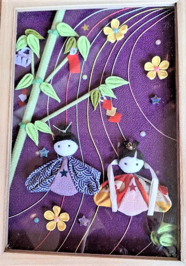 つまみ細工（七夕）　作品見本