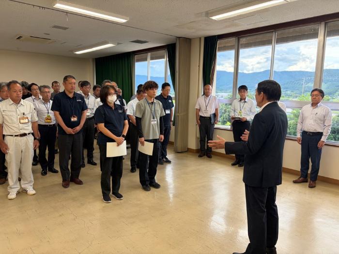 宇城市への職員派遣（第3班・第4班）